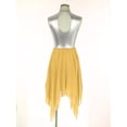 thumbnail image 5 of Nyeemya Womens Praise Contemporary Dance Dress Metallic Sleeveless Liturgical Dance Dress Tunic Yellow XL, 5 of 7