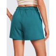 thumbnail image 2 of Shorts CRZ YOGA de Algodón Cómodos con Cordón Verde Talla L, 2 of 4