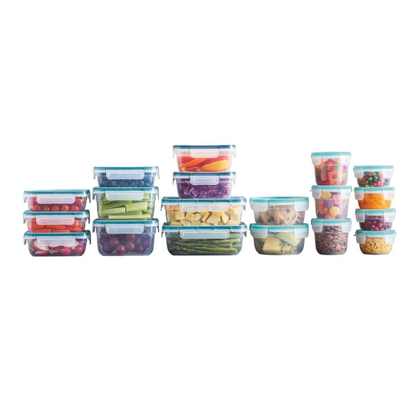 Set de contenedores de almacenamiento Snapware de plástico sin BPA, 38 piezas
