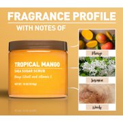 Shea Sugar Scrub, Tropical Mango, 18 oz