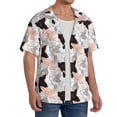 thumbnail image 2 of Kdxio Men's Hawaiian Shirt for Men Short Sleeve Shirt Pigs Summer Casual Holiday Beach Button Down T-Shirts, 2 of 5