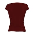 thumbnail image 2 of Blusa George para Dama Manga Cap Vino Talla M, 2 of 4