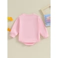 thumbnail image 4 of Cenuakty Baby Romper, Long Sleeve Crew Neck Solid Fall Bodysuit Clothes with Pocket for Girls Boys, 4 of 8