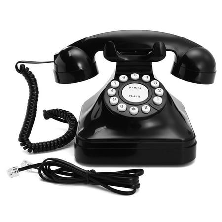 Mrosaa Vintage Retro Antique Telephone Phone Wired Cored Landline Home Desk Office