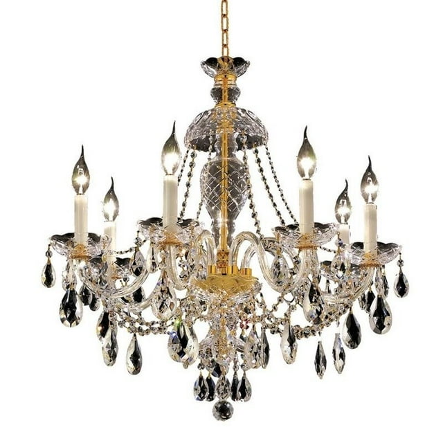 Elegant Lighting Alexandria 26" 7 Light Royal Crystal Chandelier