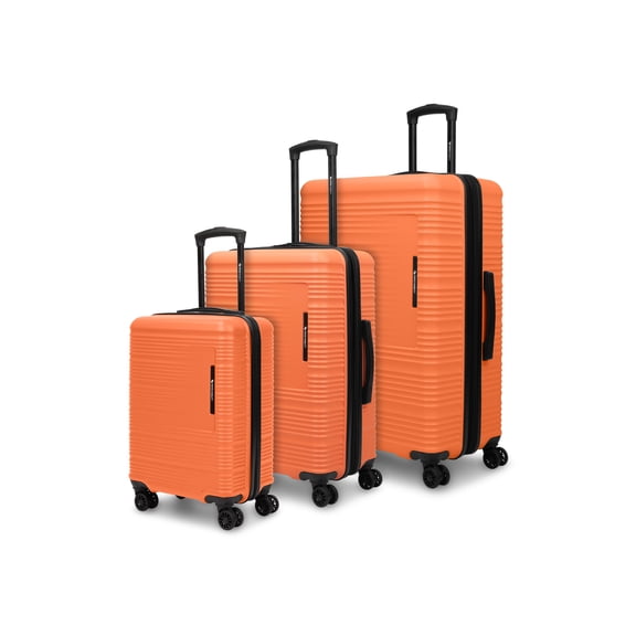 Swiss Mobility YVR 3 Piece ABS/PC Hardshell Luggage Set (20", 24", 28"), Coral