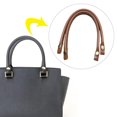 thumbnail image 3 of EIMELI PU Leather Replacement Bag Handles  2 PCS PU Leather Bag Strap Replacement   DIY Craft Purse Bag Straps Handbag Handles, 3 of 4