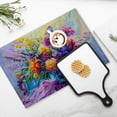 thumbnail image 4 of BaHomeck placemats Set of 4 rectangle Linen Cotton Placemats for Dining Table Washable Heat Resistant,18*12inch,Vibrant Still Life Of Colorful Flowers Of Oil Painting, 4 of 4