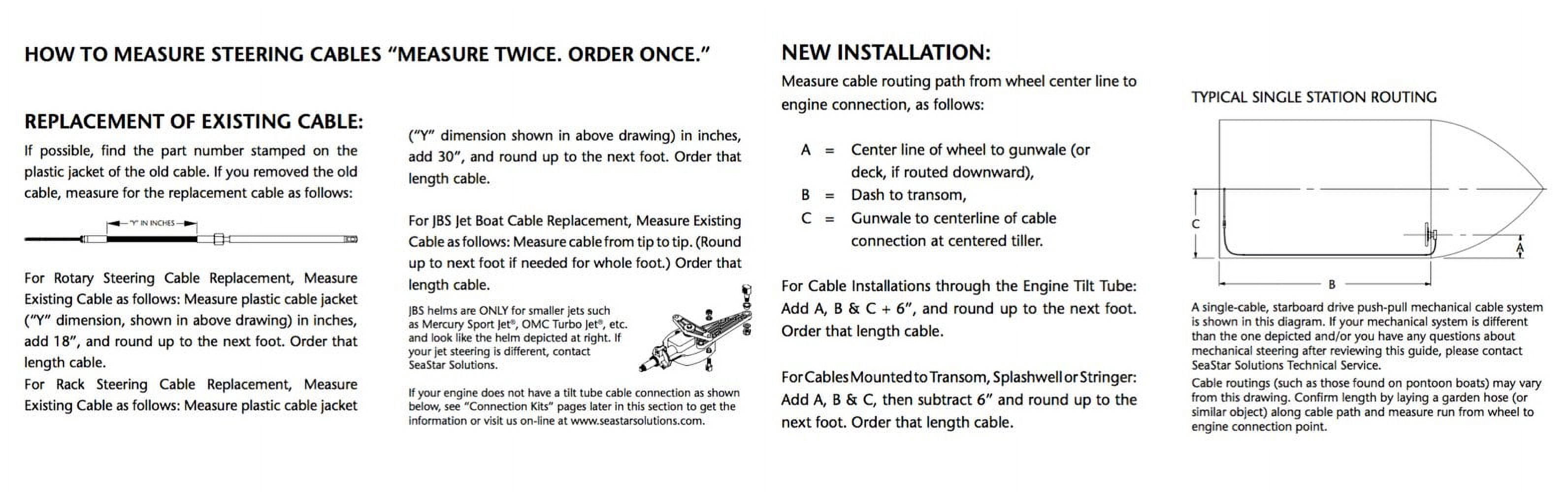 SeaStar Solutions Safe-T Quick Connect Rotary Steering Kit