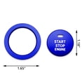 thumbnail image 2 of Xotic Tech Aluminum Alloy Engine Start/Stop Push Button,Power Ignition Start Stop Button Decoration Trim & Ring Stickers Compatible with Toyota Camry 2018 2019 2020 2021 2022(Blue) -2pcs, 2 of 8