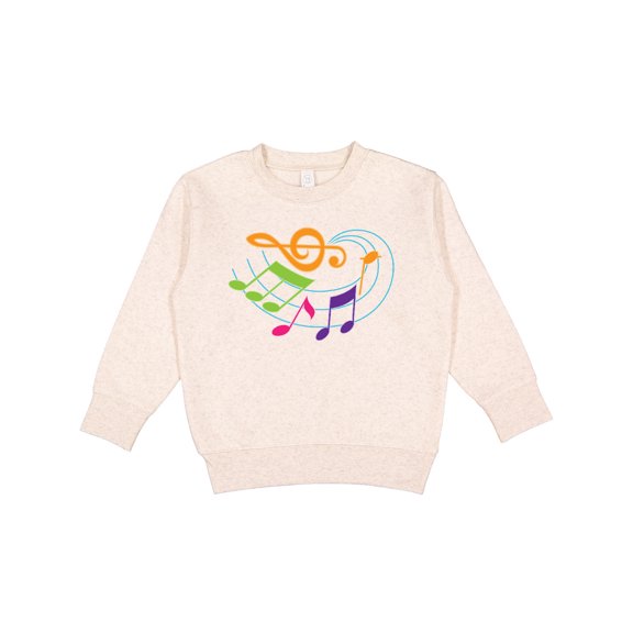 Inktastic Music Notes Musical Toddler Sweatshirt
