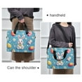 thumbnail image 6 of FORMRS 16" Laptop Bag Carrying Sleeve Case with Handle Travel Shoulder Briefcase, Easter Bunny Pattern, 6 of 8