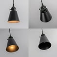 thumbnail image 3 of KAYYELAMP Adjusted Cable J-Type Track Lamp E26 Switch Base Metal Shade Simple Black Pendant Lighting for Kitchen Dining Room(No Bulb, Track), 3 of 7