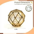 thumbnail image 4 of Kabuer Coastal Cracked Glass Ball Night Light 6" Nautical Decor, 4 of 6
