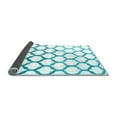 thumbnail image 2 of Ahgly Company Indoor Round Trellis Light Blue Contemporary Area Rugs, 5' Round, 2 of 4