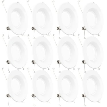 Sunco 12 Pack 6 Inch LED Can Lights, Retrofit Recessed Lighting, Smooth Trim, 965 LM, 13W (75W Equivalent), 5000K Daylight, Dimmable, Damp Rated UL
