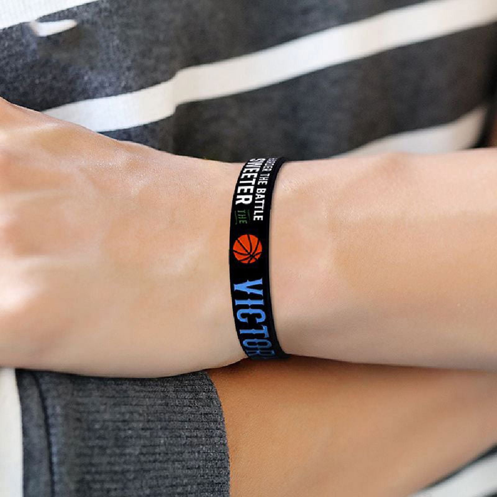 Star Outdoor Sports Engraved Silicone Bracelets Sports Wristbands  Basketball Bracelets Basketall Players Bangles - AliExpress