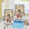 thumbnail image 4 of Happy New Year 2026 Chinese Crested Santa Gnome Holiday Party Snow 12oz Stainless Steel Wine Tumbler Insulated Cup with Lid Dog Lover - 13019, 4 of 5