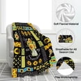 thumbnail image 4 of Kainsy Throw Blanket Sunflower Flannel Fleece Blanket, Comfy Throw Blanket Lightweight Sunflower Blanket for Bed, Soft Fluffy Blanket for Aldults Women Men Valentines Day Gifts(30"x40"), 4 of 7