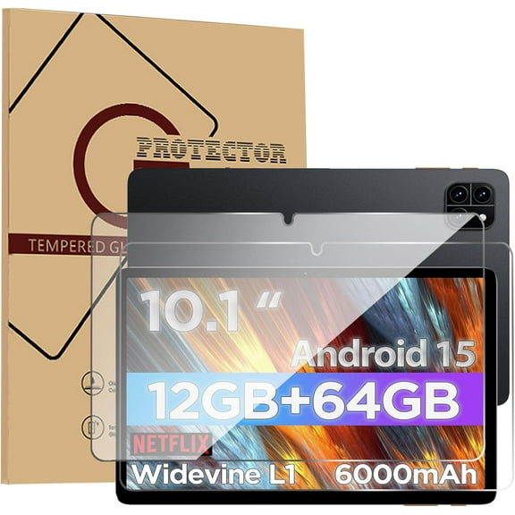 FIEWESEY 2 PKS Screen Protector for Callsky-Tab Cpad 10 Tablet 10.1 Inch, HD Clear Tempered Glass Tablet Film Protector for Callsky-Tab 10.1 inch Tablets