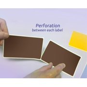 Next Day Labels, 3 X 5 Rectangle Inventory Color Coding Labels, 500 Per Roll Brown