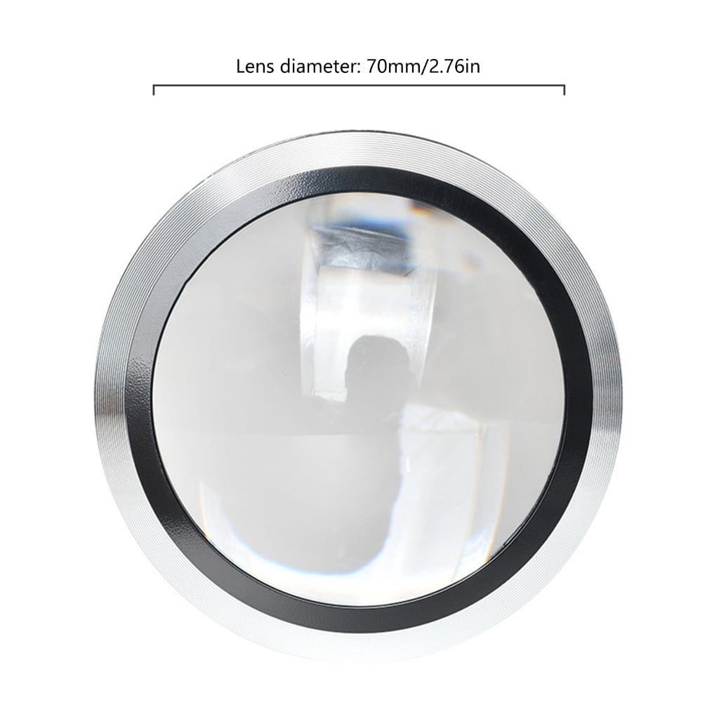Lightweight Magnifier Glass for Books Desk Paperweight with Elegant Metal Finish