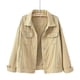 thumbnail image 1 of Chaqueta vaquera para mujer, chaqueta corta holgada de manga larga, Top informal de talla grande, 1 of 2