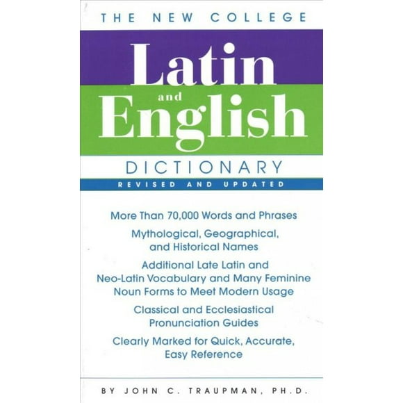 Pre-owned The Bantam New College Latin & English Dictionary, Paperback by Traupman, John C., ISBN 055359012X, ISBN-13 9780553590128