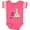 Football Pink and White, variant on Inktastic Made with Lots of Love and Science Heart Bubbles in a Beaker Boys or Girls Baby Bodysuit
