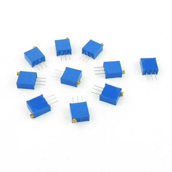 10Pcs 3296W-104 500V 100K ohm Trim Pot Cermet Potentiometer Variable Resistors