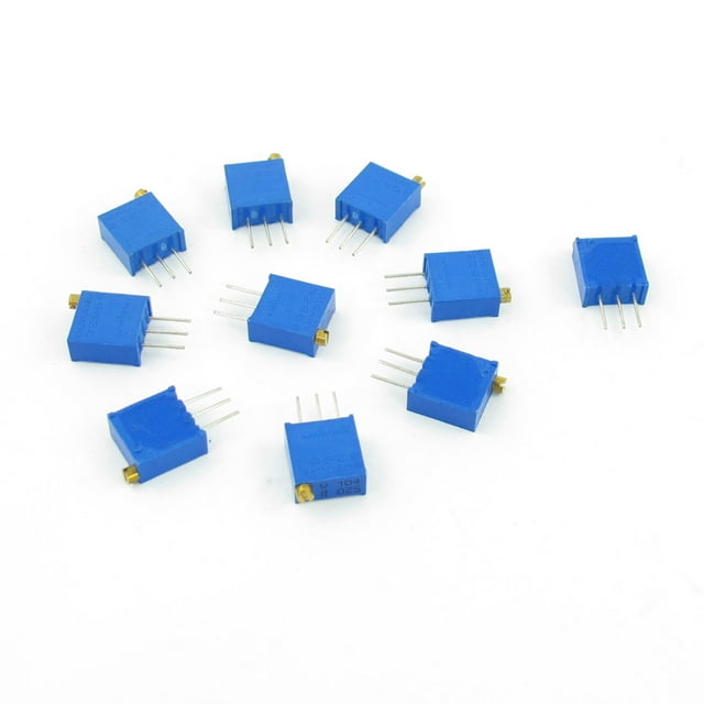 Unique Bargains 10 Pcs 3296W-104 100K ohm Trimmer Potentiomètre Cermet Résistances Variables