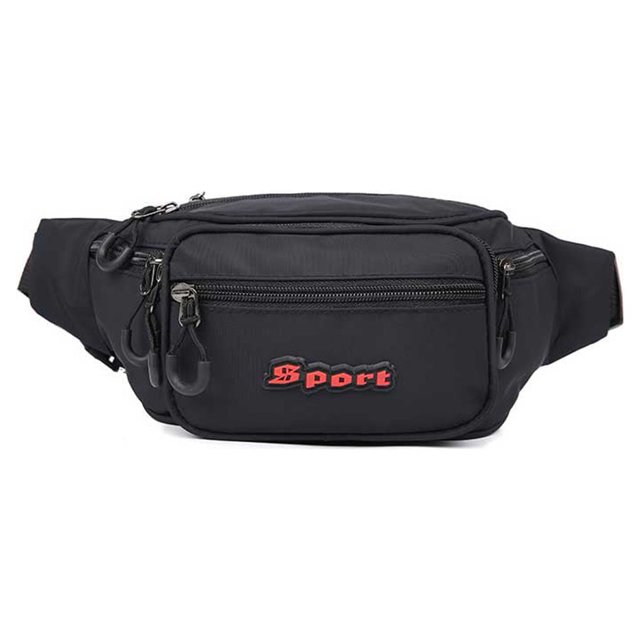 Minnieouse Riñonera de lona, portátil, ajustable, multibolsillo, hebilla anticorrosiva, impermeable, inodoro, para tipo externa riñoneras Negro Minnieouse AP012477-02
