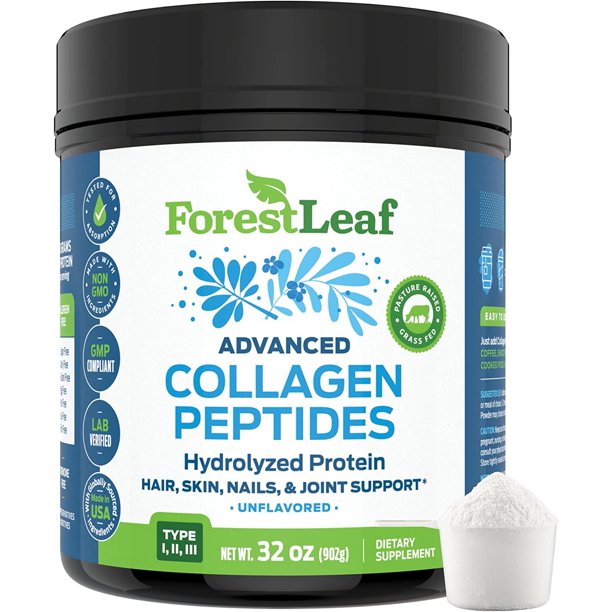 Advanced Hydrolyzed Collagen Peptides Type 1, 2 and 3 Unflavored