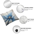 thumbnail image 4 of COMIO Wall Art for Living Room Large White Blue Flower Picture Giclee Aesthetic Decorative 2-Piece Short Plush Pillowcase Set White, 4 of 6