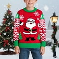 thumbnail image 6 of SGMVNU Christmas Sweaters for Girls with Quirky Reindeer Pattern Knitted Pullover Warm Top for Photoshoots Holiday Clothing(Size 3-4 Years, Red), 6 of 8