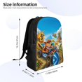thumbnail image 3 of Crash Bandicoot Sac à Dos Dessin Animé pour Randonnée Sac Anime Sac pour Ordinateur Portable, 3 of 4