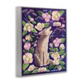 thumbnail image 3 of Stupell Industries Eclectic Coyote & Pink Florals Gray Framed Giclee Art, 16 x 20, by Renee Thompson, 3 of 8