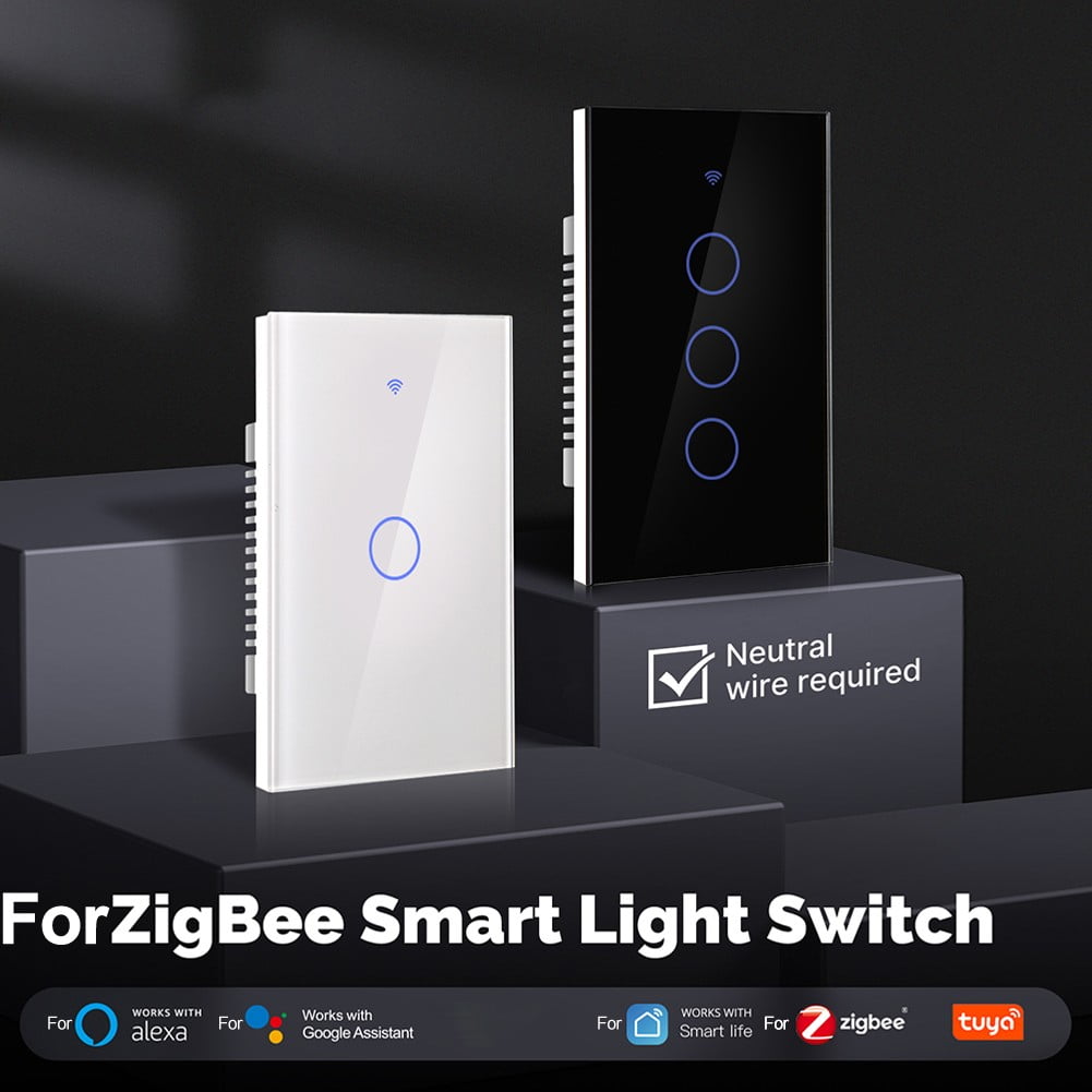 Wireless For zigbee Touch Switch with App Control and Custom Scheduling