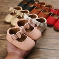 thumbnail image 6 of Baby Girl Shoes Non Slip Soft Sole PU Leather Infant Toddler Mary Jane Flats First Walker Crib Dress Oxford Shoes 3-18 Months, 6 of 7