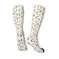 thumbnail image 4 of Balery Hand Drawn Snake Printed Novelty Socks Men's Women's Crew Socks Sports Socks Knee High Socks Cotton Socks Quirky and Cool Socks, 4 of 9