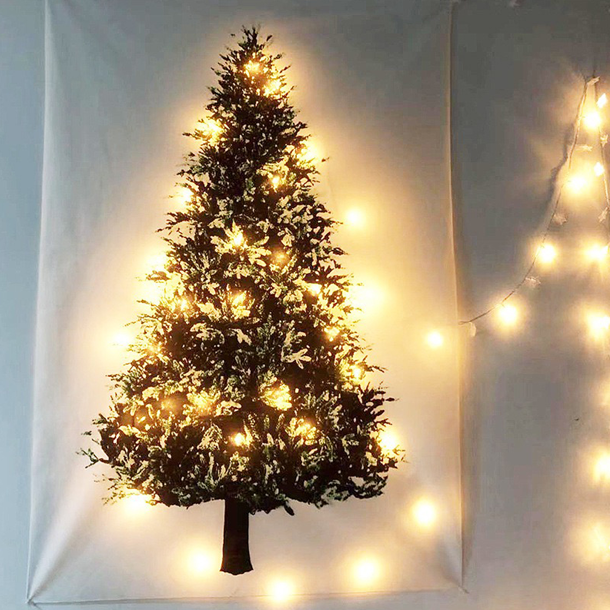 Sunisery Large Wall Hanging Christmas Tree Tapestry Ornament Festival Home Decor Walmart Com