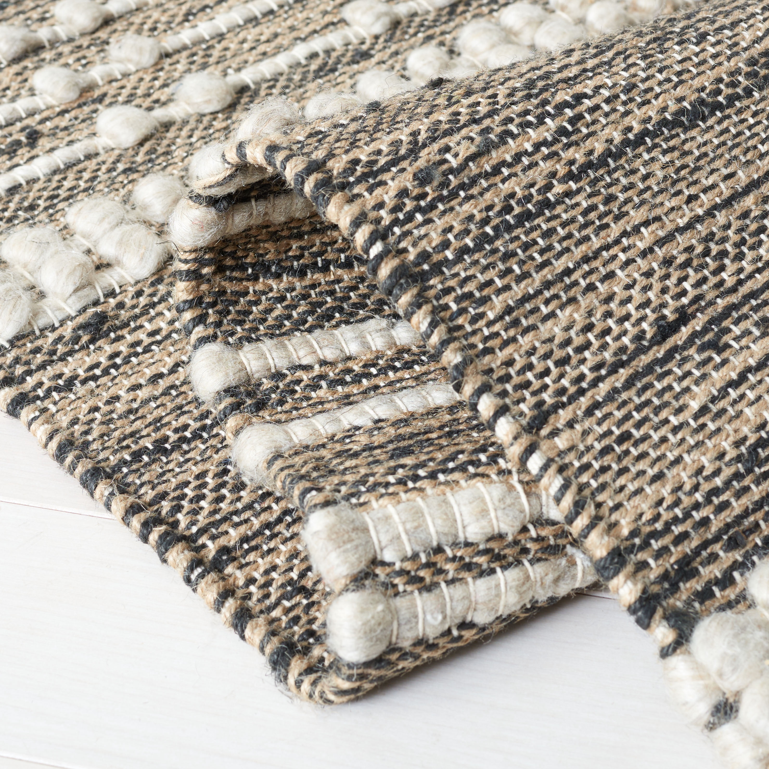 SAFAVIEH Natural Fiber Sylvester Striped Area Rug, Natural/Beige, 5' x 8'