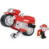 PAW Patrol, Moto Pups Marshall’s Deluxe Pull Back Motorcycle Vehicle with Wheelie Feature and Figure
