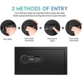 thumbnail image 3 of Deluxe and Lock Box Money Box Digital Keypad Box Steel Alloy Drop Keypad Lock Perfect for Home Office Hotel Jewelry Gun Cash Use Storage Cubic Feet, 3 of 8