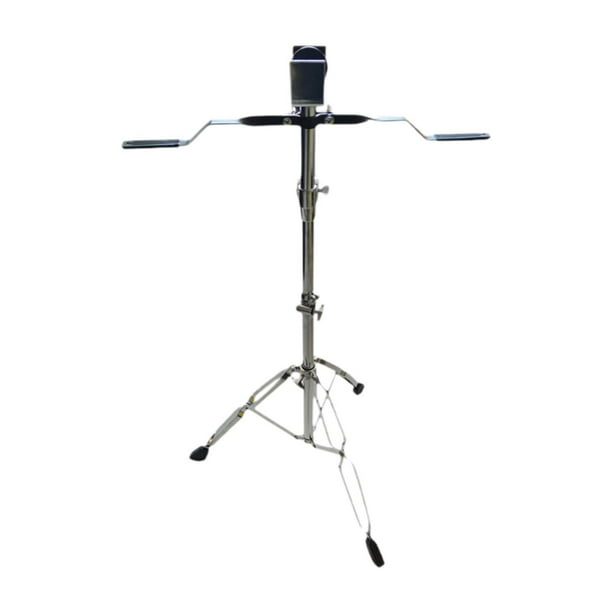 Bongos Drum Stand Double Bross Portable Instrumento Portable Soporte de tambor de acero inoxidable para percusionistas para percusionistas
