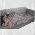 thumbnail image 6 of Tea Party Soft Flannel Fleece Throw Blanket, Polka Dots Background with Teapots Teacups Retro Cartoon Style, Cozy Plush for Indoor and Outdoor Use, 60" x 80", Pale Green Turquoise, by Ambesonne, 6 of 6