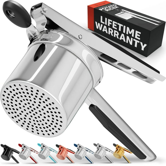 Prensador de Patatas PriorityChef 15oz - Acero Inoxidable Resistente - Para Puré Perfecto - Fácil de Limpiar - Machacador de Patatas Profesional