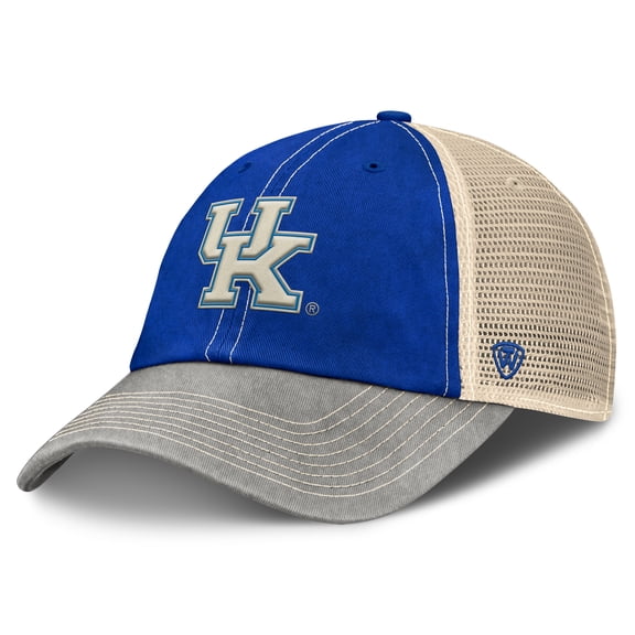Men's Top of the World Royal/Gray Kentucky Wildcats Off Road Adjustable Trucker Hat
