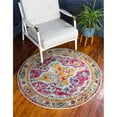 thumbnail image 1 of Unique Loom 3140094 4 x 4 ft. Haring Vita Round Rug, Multi Color, 1 of 1