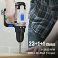 thumbnail image 4 of Ninouko 20-Volt Cordless Electric  1/2-inch Drill and Impact Driver Combo Kit  2Ah Lithium-Ion Battery, 4 of 6